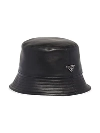Nappa Leather Bucket Hat