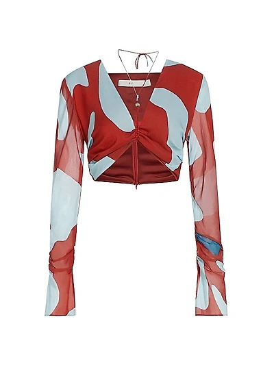 Reflexión Frankie Geometric Crop Top