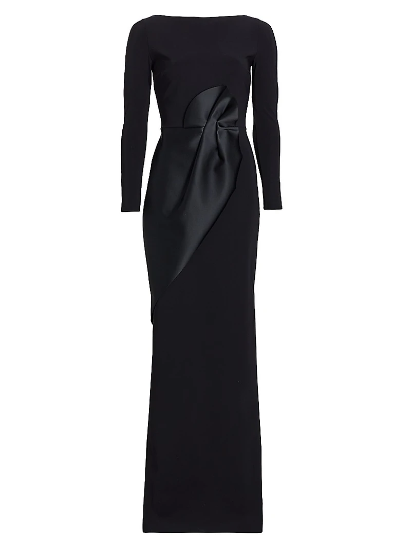 Shui Stretch Long-Sleeve Gown