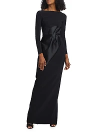 Shui Stretch Long-Sleeve Gown