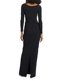 Shui Stretch Long-Sleeve Gown
