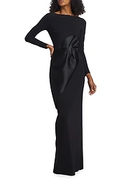Shui Stretch Long-Sleeve Gown