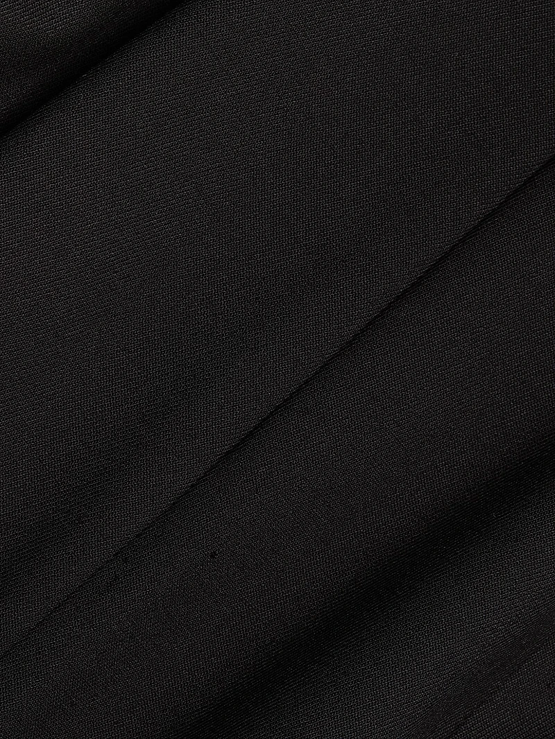 Ava Open Back Wool-Blend Gown