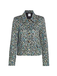 Cropped Jacquard Jacket