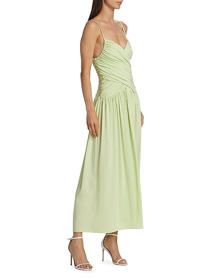 Ruched Jersey Maxi Dress