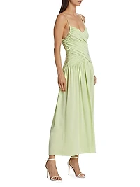 Ruched Jersey Maxi Dress