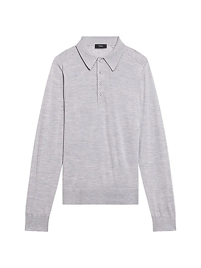 Wool Polo Sweater