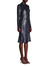 Social Ruffle Hem Cocktail Dress