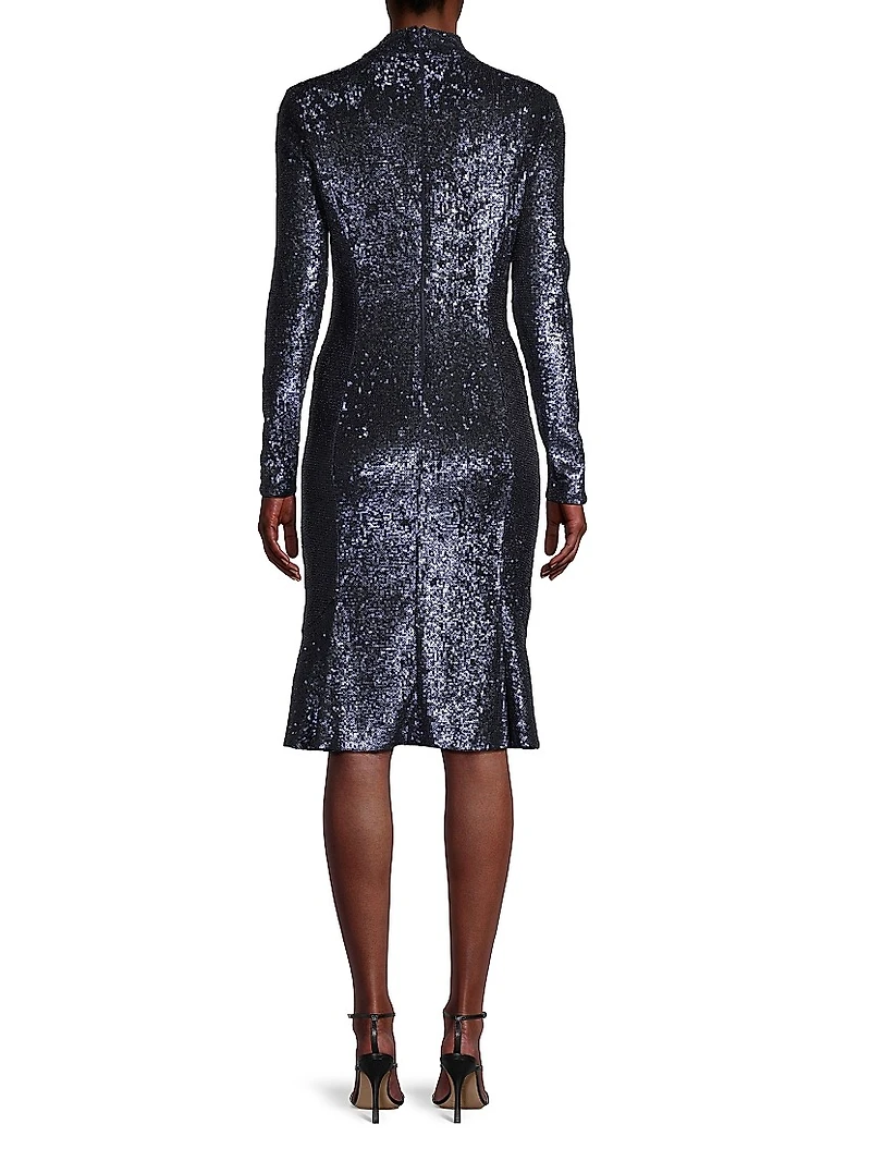 Social Ruffle Hem Cocktail Dress