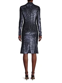 Social Ruffle Hem Cocktail Dress