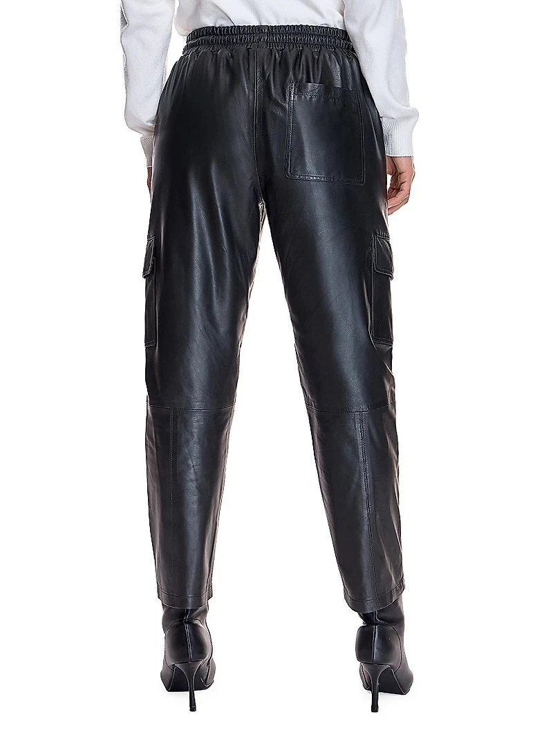 Leather Cargo Pants