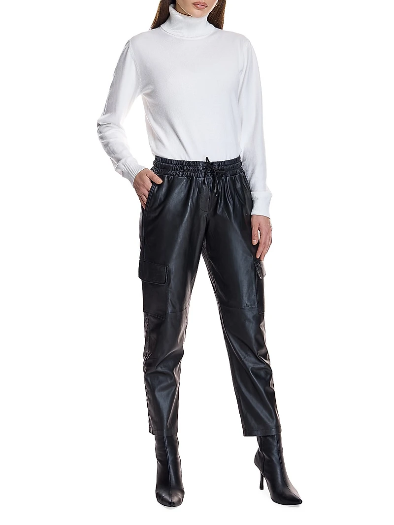 Leather Cargo Pants
