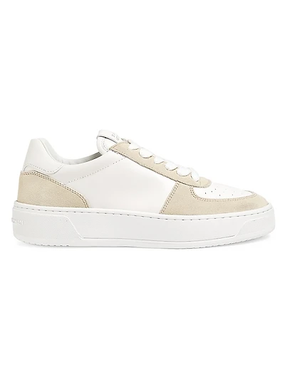 Courtside Low-Top Leather Sneakers