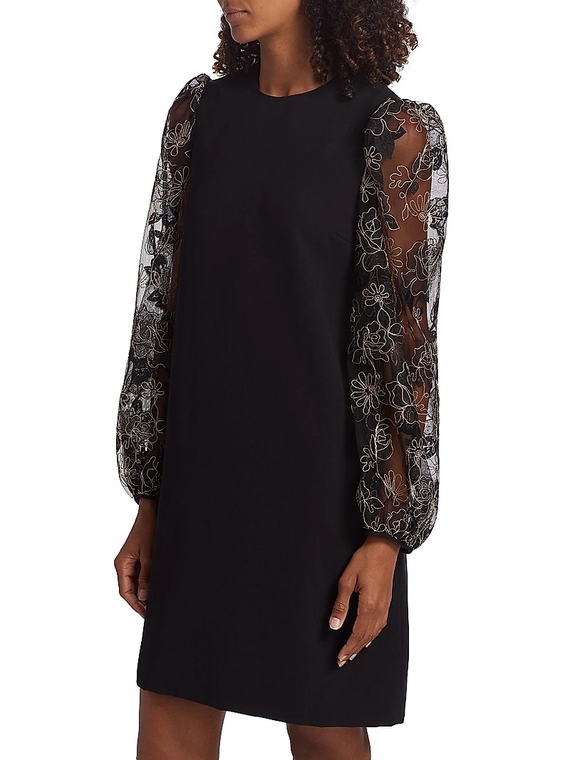 Tulle Sleeve Tunic Minidress