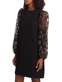 Tulle Sleeve Tunic Minidress