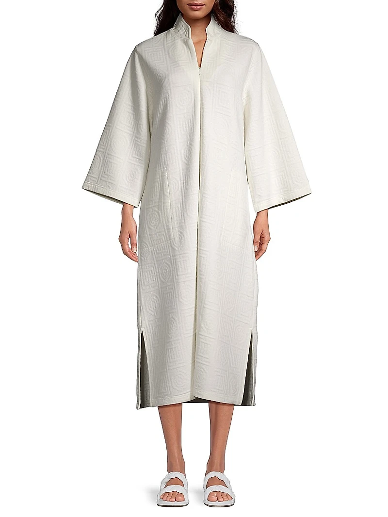 Quilted Infinity Jacquard Caftan