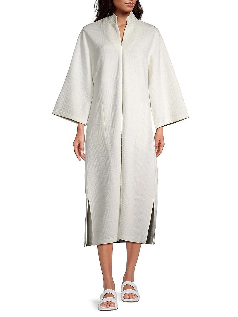 Quilted Infinity Jacquard Caftan