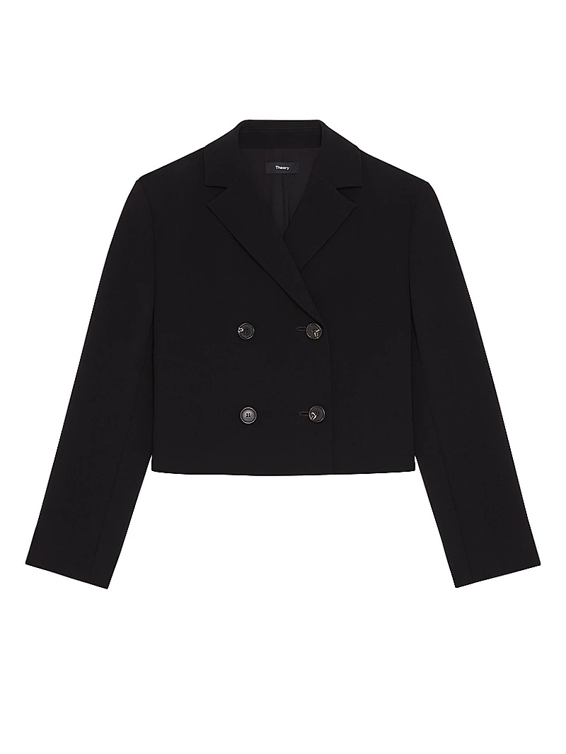 Cropped Double-Breasted Jacket