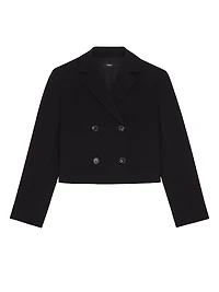Cropped Double-Breasted Jacket