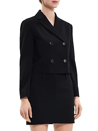 Cropped Double-Breasted Jacket