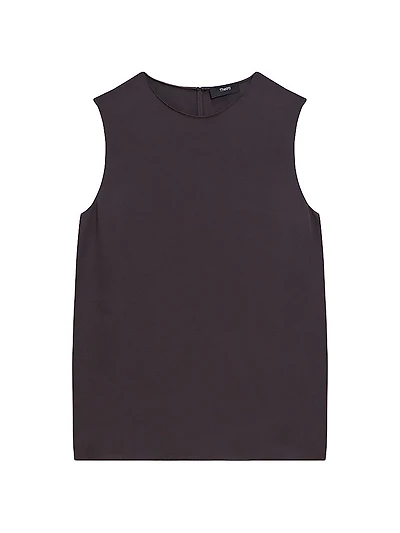 Sleeveless Silk Top