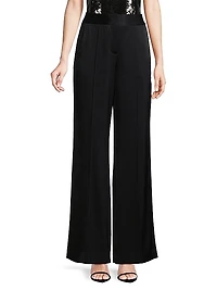 Andi Pleated Wide-Leg Pants