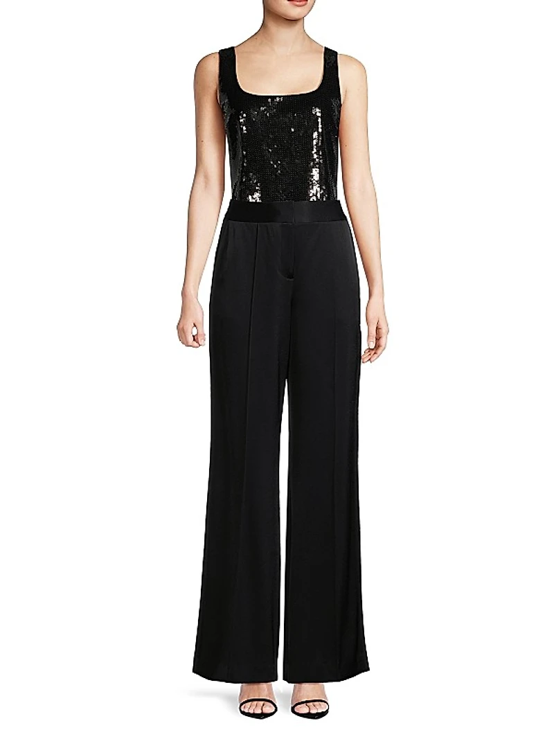 Andi Pleated Wide-Leg Pants
