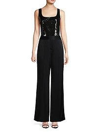 Andi Pleated Wide-Leg Pants