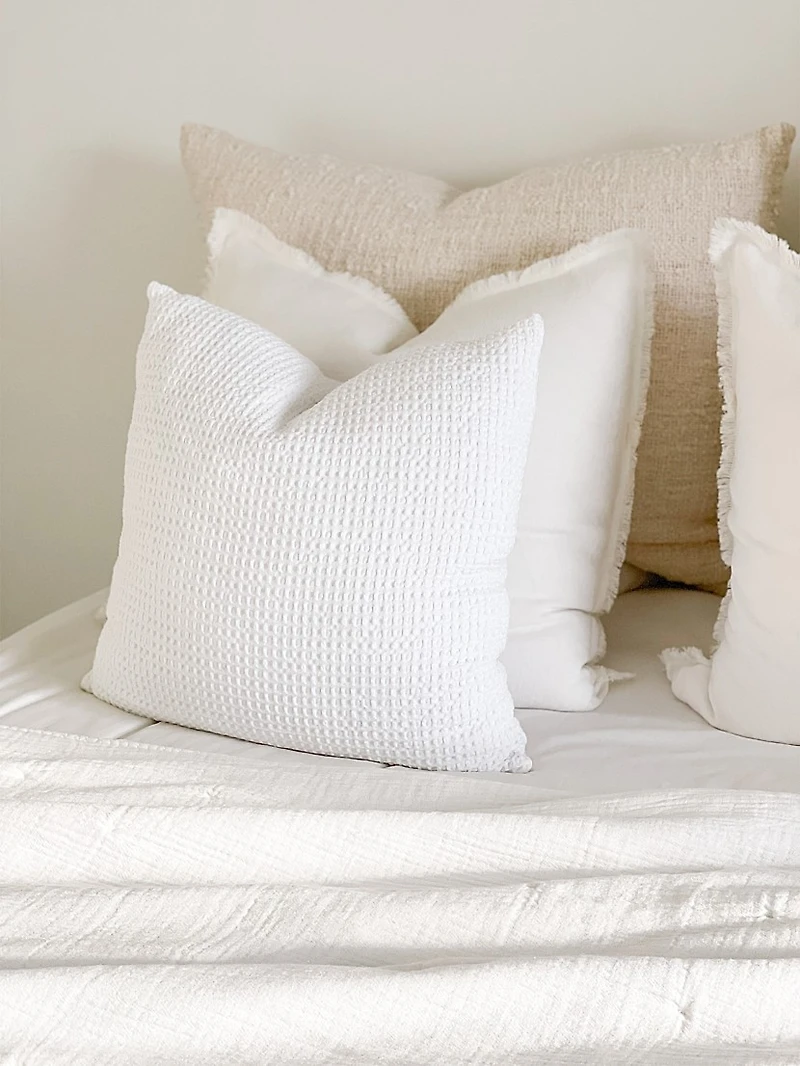 Euro Cotton Down Waffle Weave Pillow