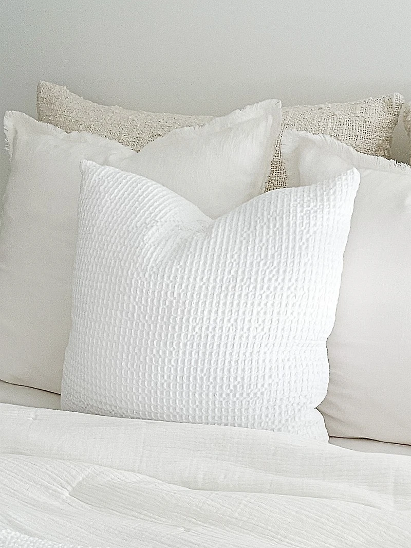 Euro Cotton Down Waffle Weave Pillow