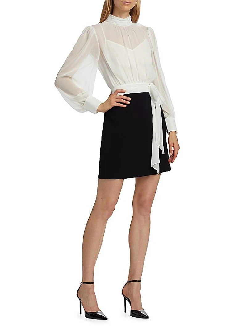 Holiday Elena Blouson Minidress