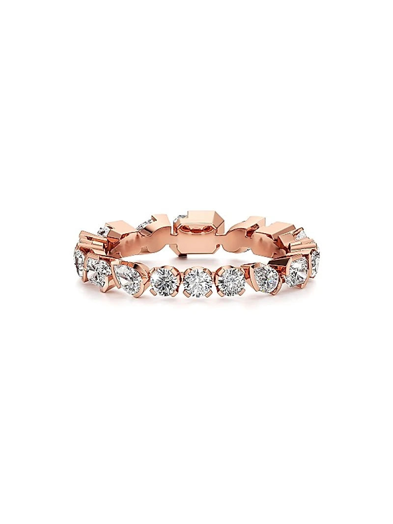 Meta 18K Rose Gold & 1.82 TCW Lab-Grown Diamond Eternity Ring