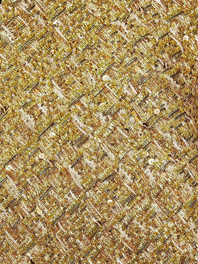 Rowen Metallic Tweed Minidress