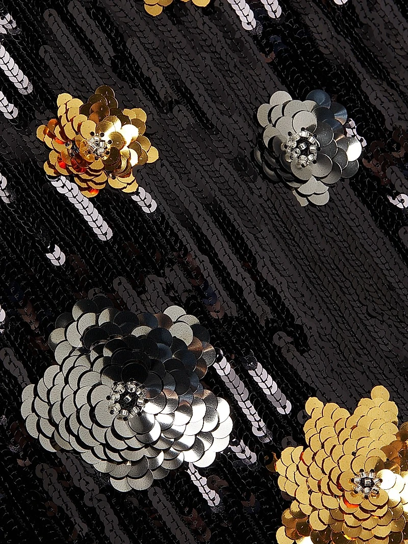 Selene 3D Floral Sequin Minidress