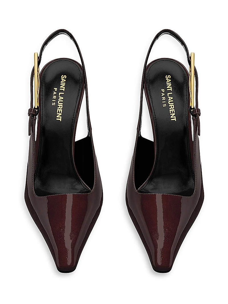 Lee Slingback Pumps In Patent Leather
