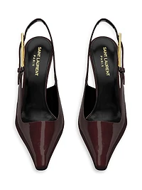 Lee Slingback Pumps In Patent Leather