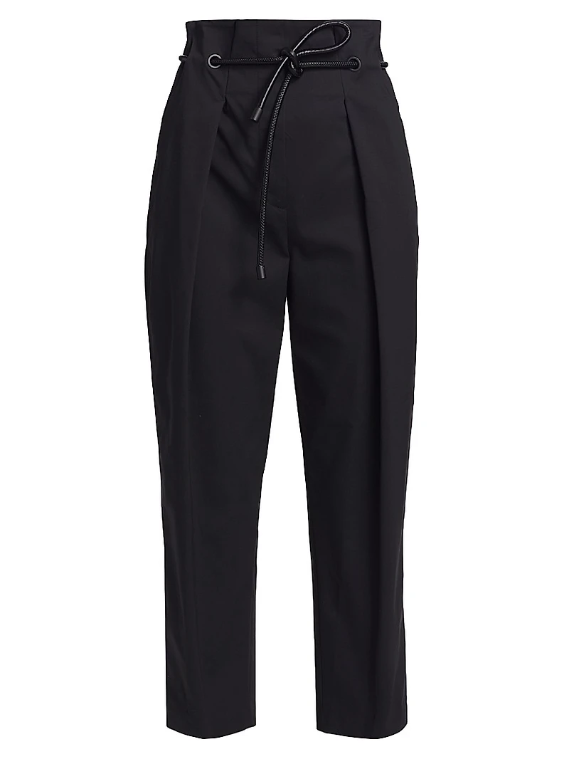 Orgami Belted Straight-Leg Trousers
