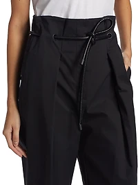 Orgami Belted Straight-Leg Trousers