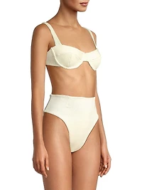 Gaia Rib-Knit Bikini Top