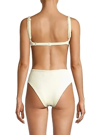 Gaia Rib-Knit Bikini Top