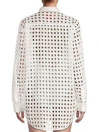 Eyelet Cotton Oxford Tunic