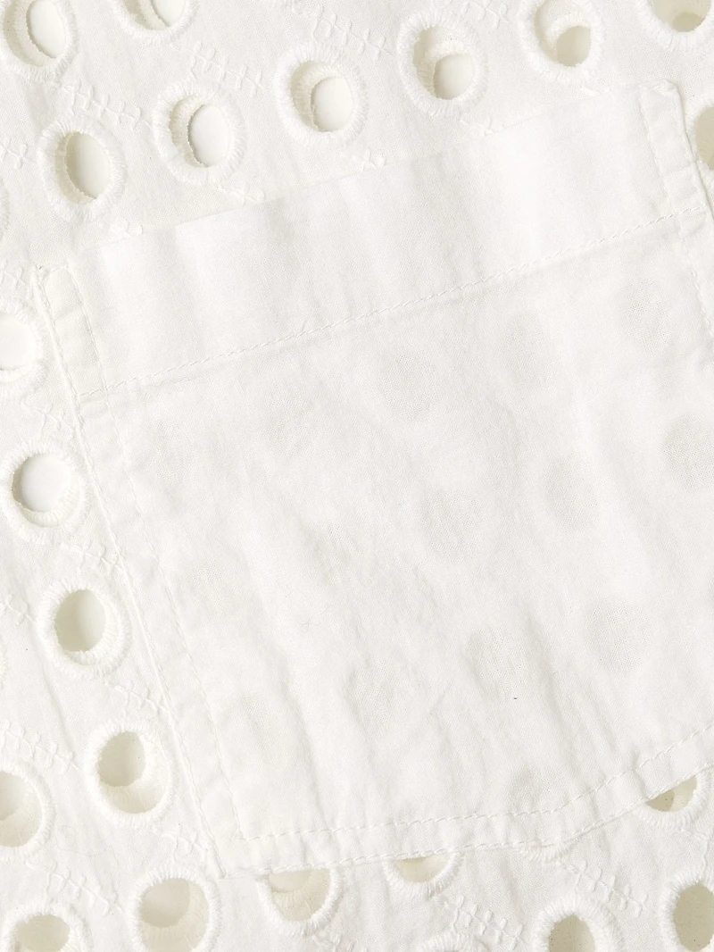 Eyelet Cotton Oxford Tunic