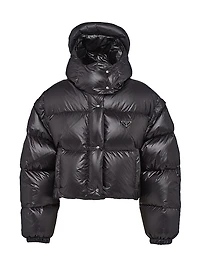 Re-Nylon Convertible Cropped Down Jacket