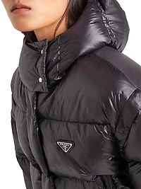Re-Nylon Convertible Cropped Down Jacket