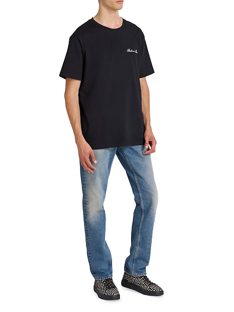 Logo-Embroidered Crewneck T-Shirt