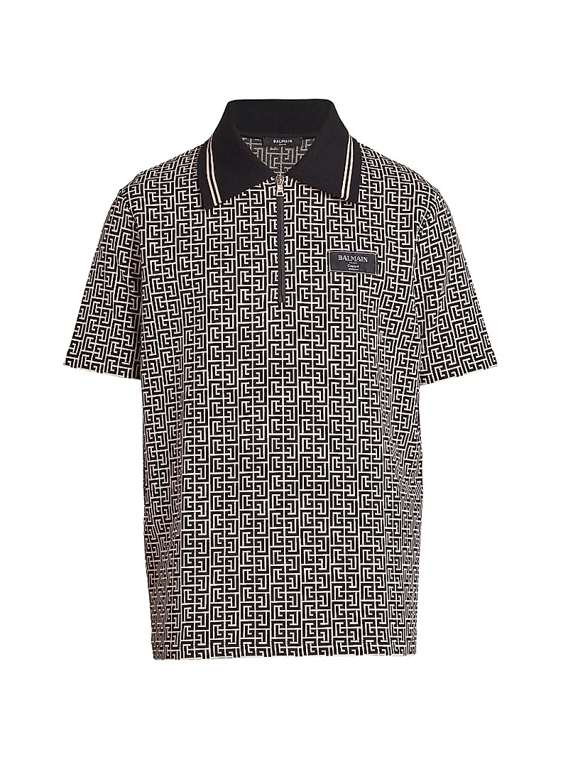 Logo Jacquard Polo Shirt