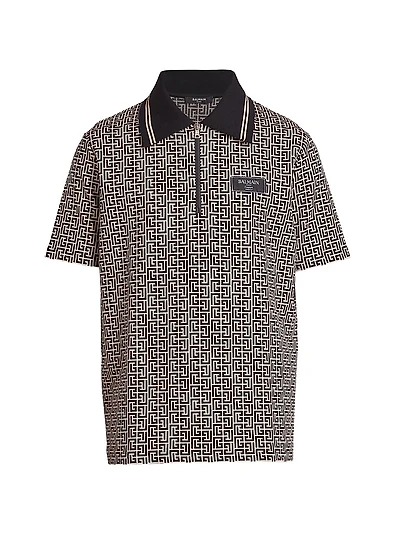 Logo Jacquard Polo Shirt