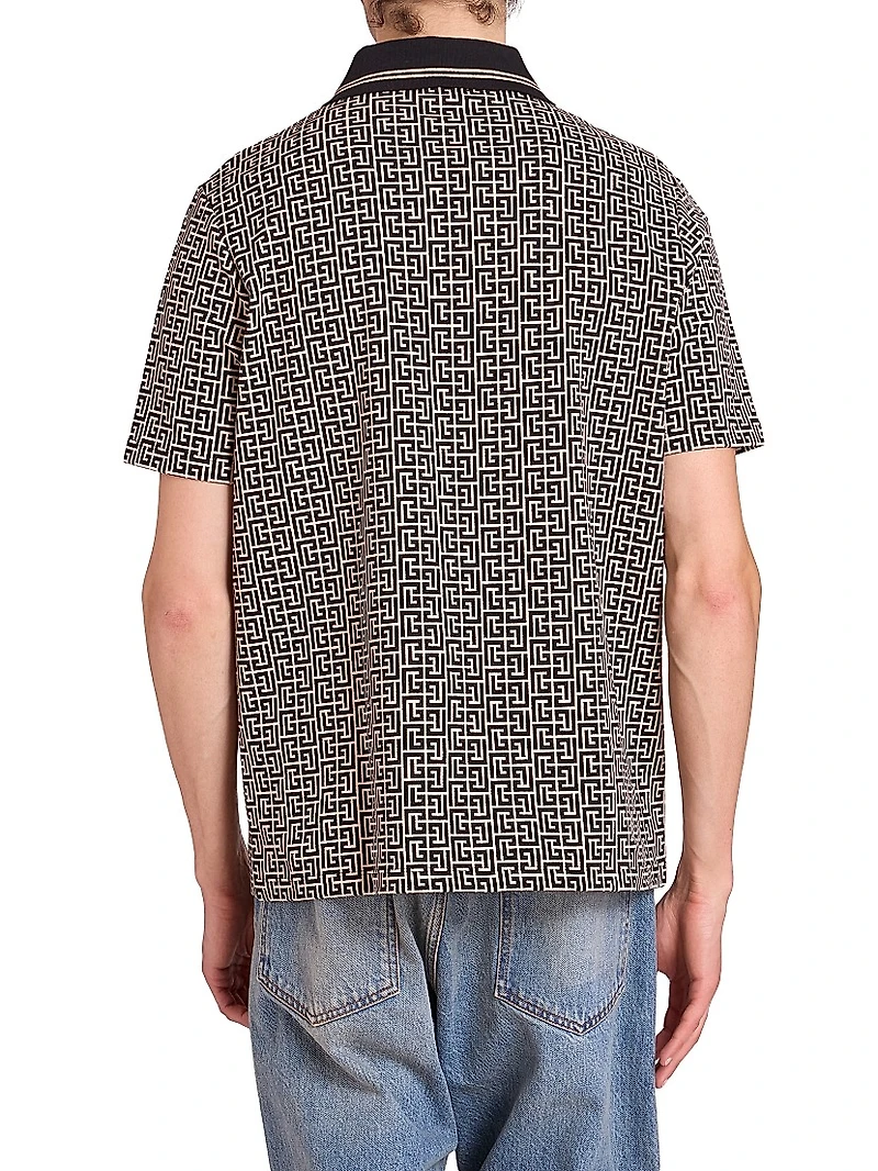 Logo Jacquard Polo Shirt