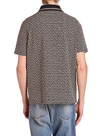Logo Jacquard Polo Shirt