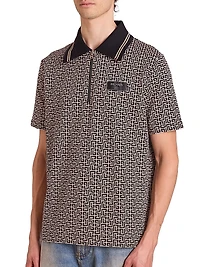 Logo Jacquard Polo Shirt